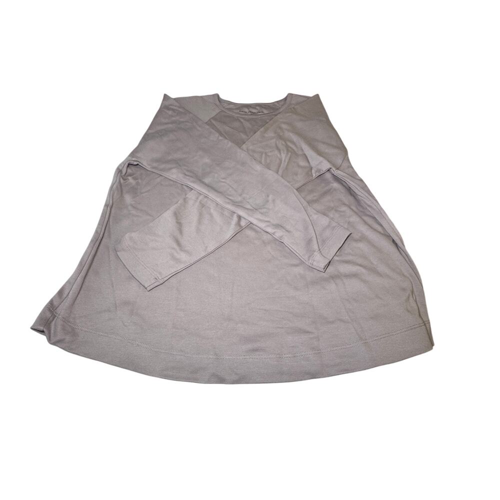 Martha Stewart Womens Gray Long Sleeve Knit Tunic Top - Picture 2 of 6